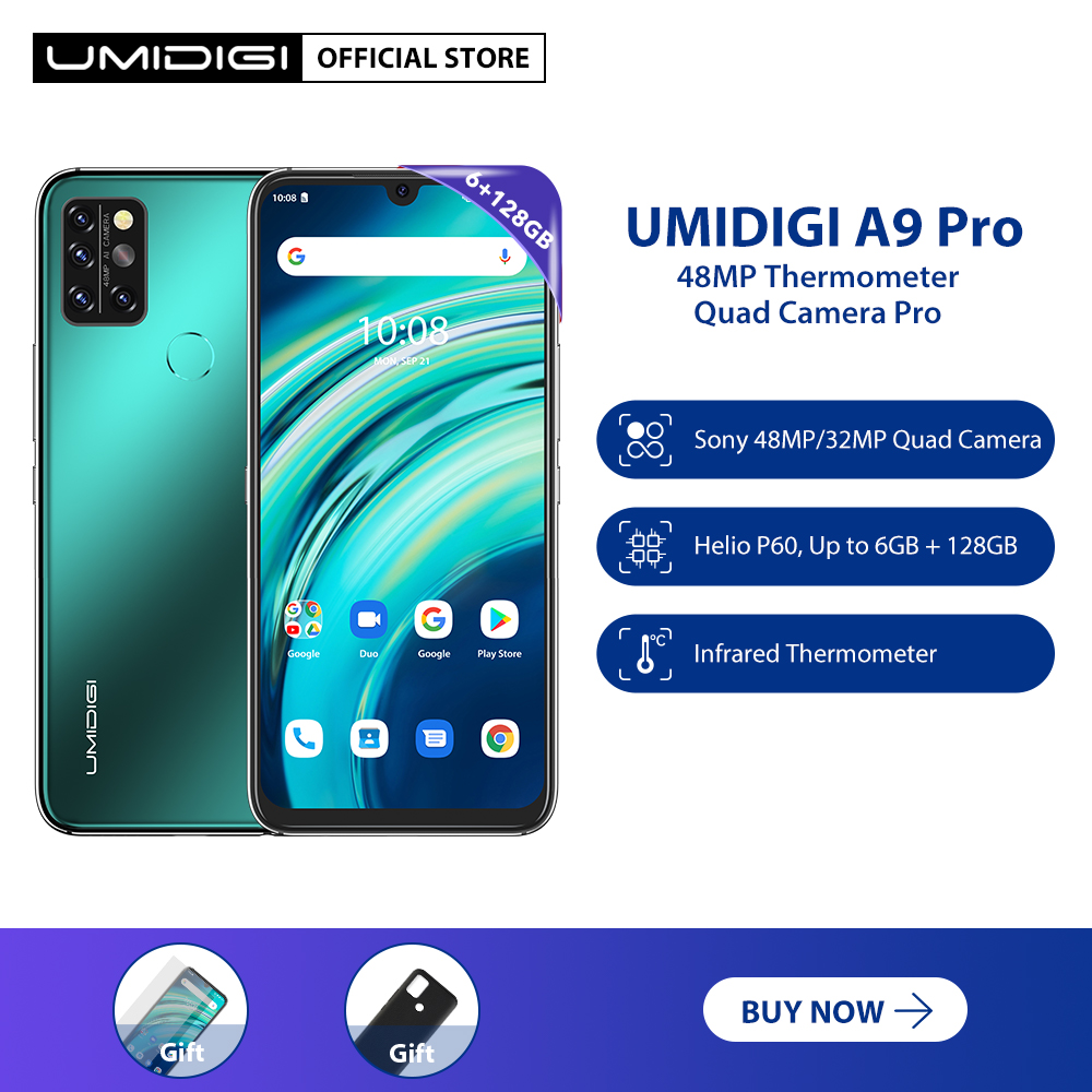 UMIDIGI A9 Pro Smartphone 6GB+128GB Global Unlocked 6.3'' Android