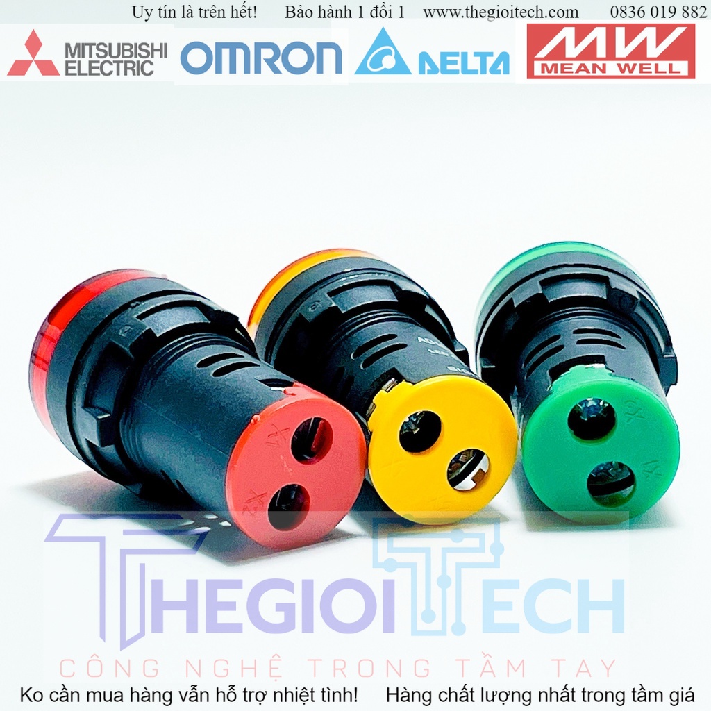 Đèn Báo Pha Phi 22 AD16-22D/S Led 3 Màu
