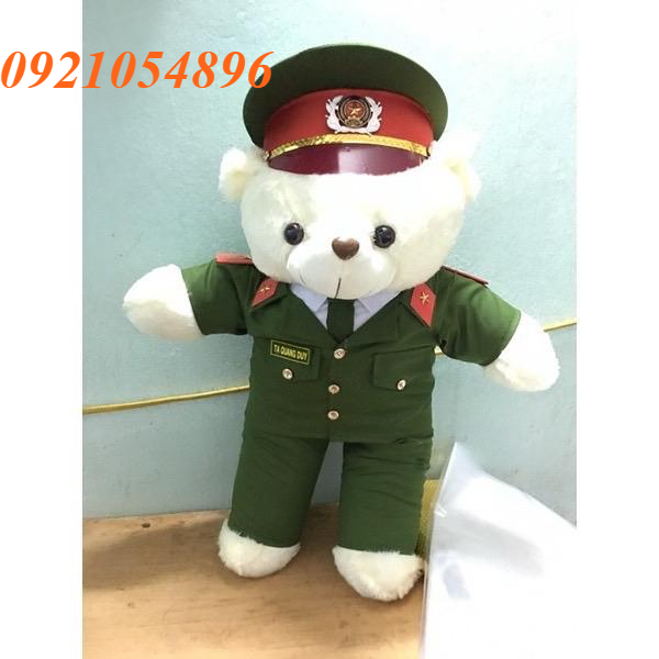 Gấu bông công an size 55-70cm