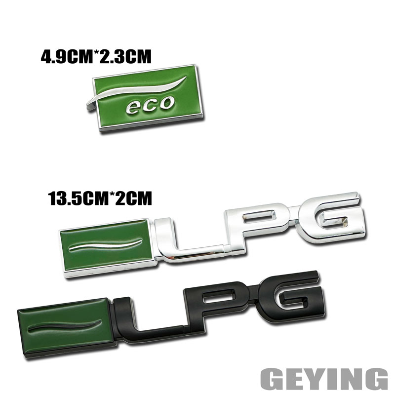 Lpg Eco Logo Car Badge Metal Sticker Car Tailgate Decor Decal ...