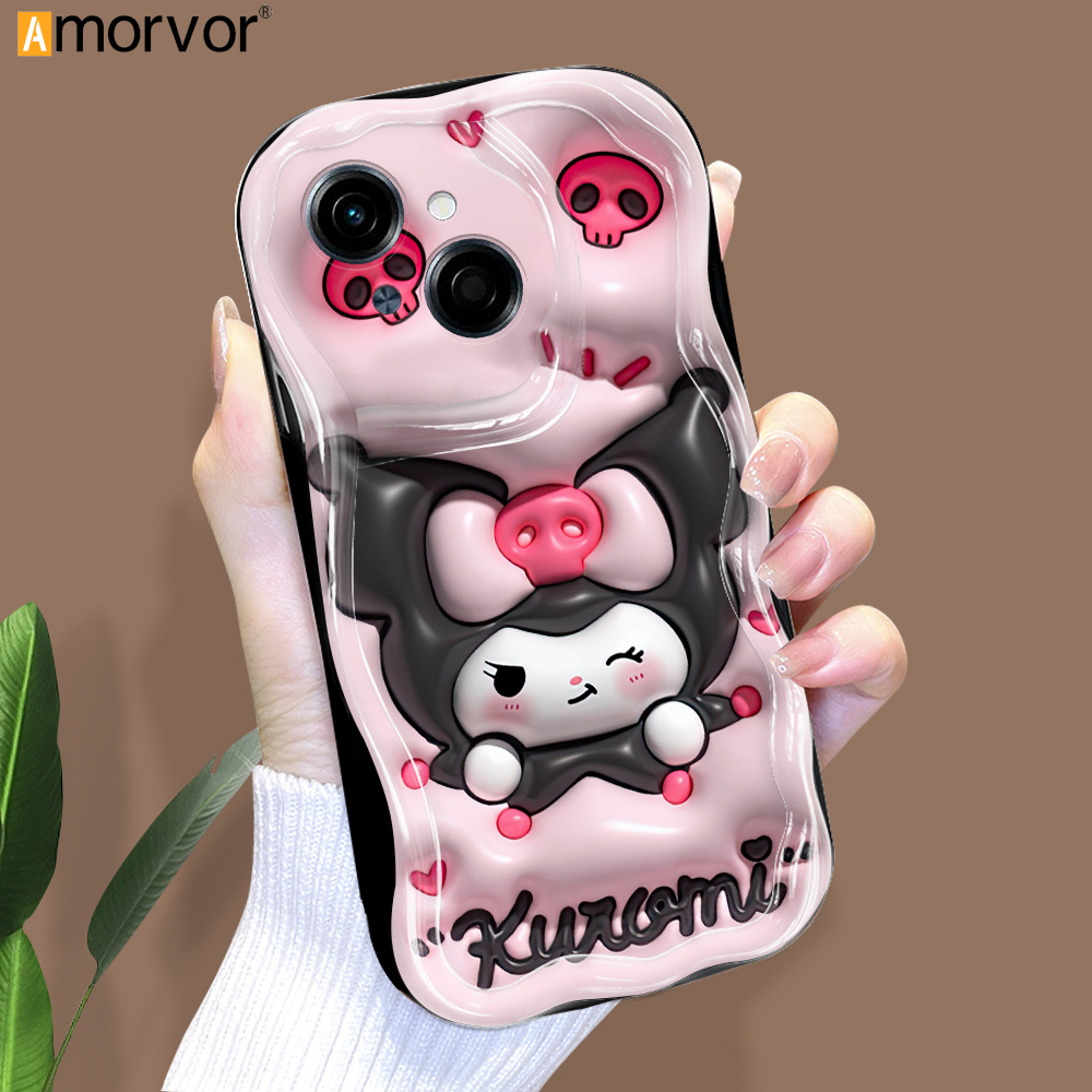 AMORVOR%20for%20Tecno%20Spark%20Go%201%20Tecno%20Pop%209%204G%20Tecno%20Spark%20Go%202025%20Back%20Cover%20Concave%20Convex%20Sanrio%20Wavy%20Texture%20Edge%20Soft%20Silicone%20Phone%20Case%20-%20Image%202