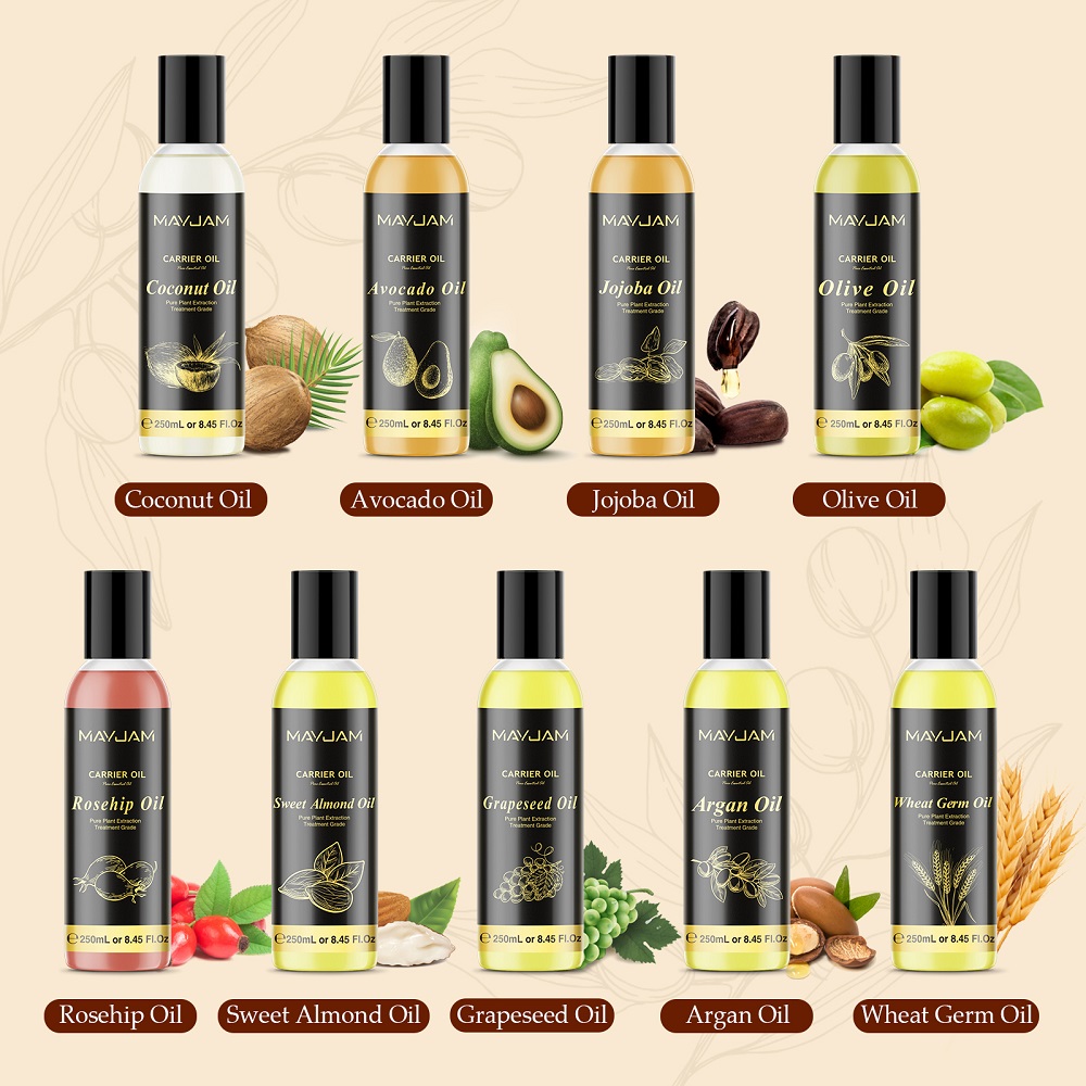 MAYJAM%20250ml%20Carrier%20Oil%20Rosehip%20Olive%20Grapeseed%20Jojoba%20Olive%20Avocado%20Sweet%20Almond%20Coconut%20Argan%20Wheat%20Germ%20Essential%20Oils%20-%20Image%202