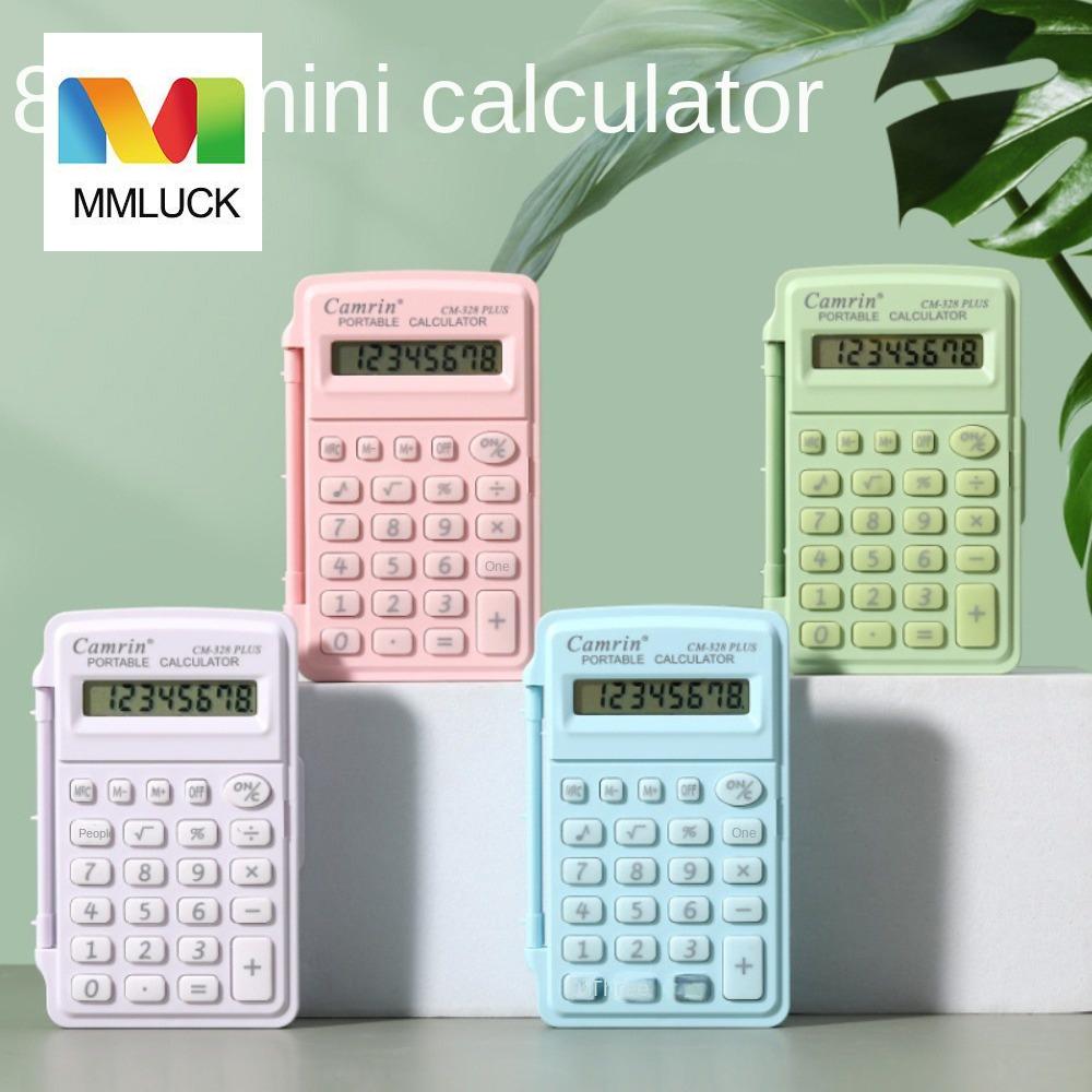 MMLUCK Smart Stay Mini Flip Calculator 8 Digits Lightweight Mini
