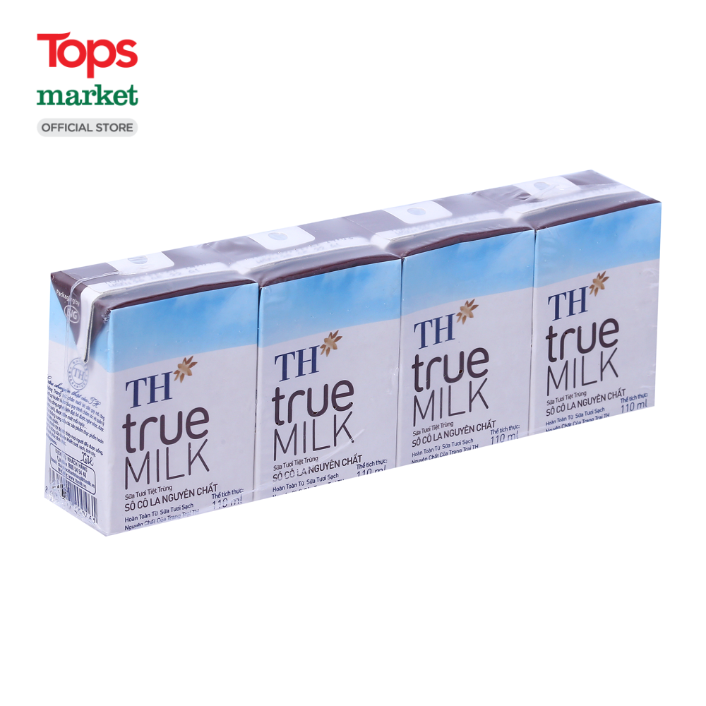 Sữa Tươi Tiệt Trùng Th True Milk Socola 4*110Ml