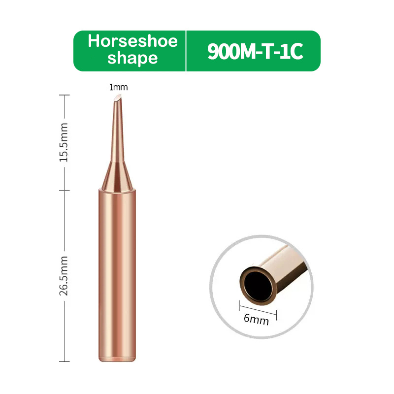 Tools Horseshoe Shape 900m-T-1C Welding Tool Lead-Free Soldering Iron Head Bit For Welding Accessories Soldering Iron Tip CVFHHH. 