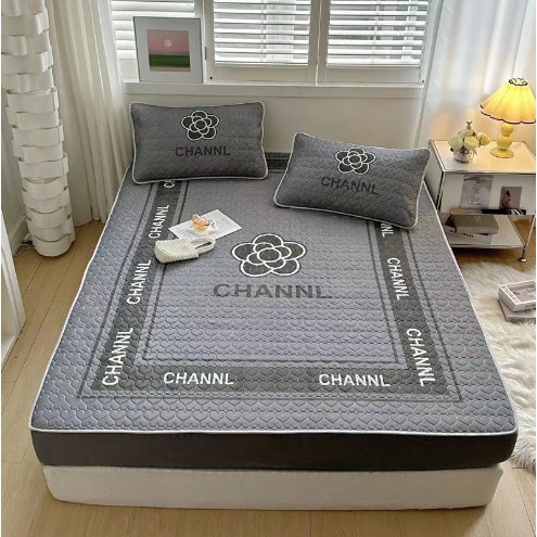 [ TẶNG KÈM 2 VỎ GỐI ] Chiếu Điều Hòa Cao Su Non Bo Chun (1m6/1m8/2m2) Mẫu Mới -