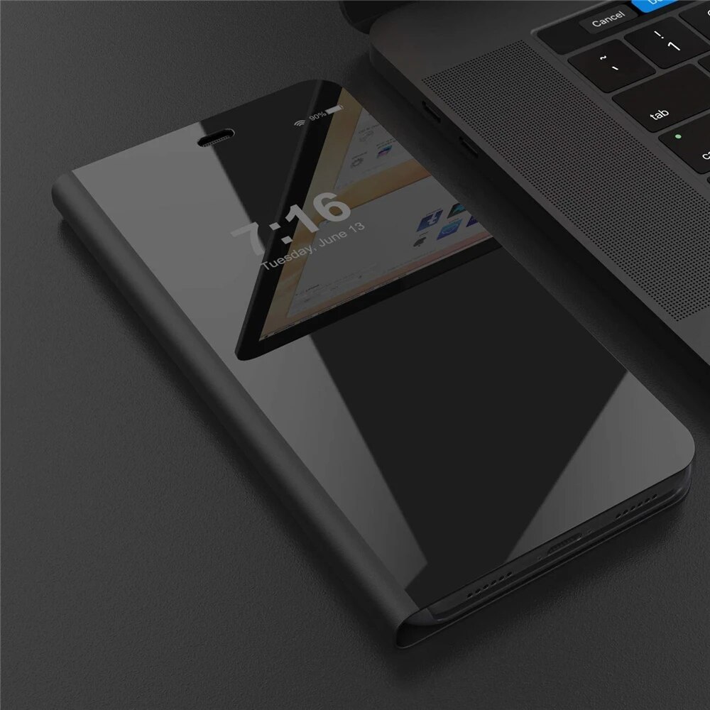Luxury Smart Case For Samsung Galaxy S23 S22 S21 S20 S10E S9 S8 FE S10 Lite 5G Ultra Plus Mirror Leather Smart Flip Suppor Cover.