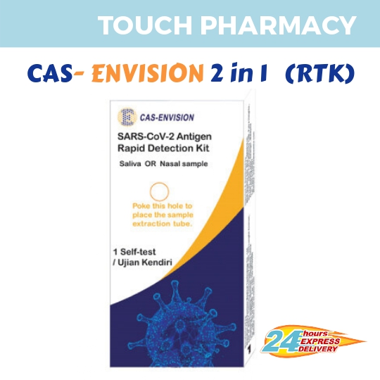 (Exp 31/2023) CASENVISION Covid19 Saliva / Nasal Self Test Kit 1s
