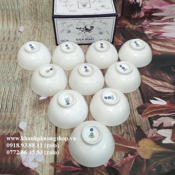 chén sứ lys trắng Minh Long - chén sứ lys trắng sứ Minh Long