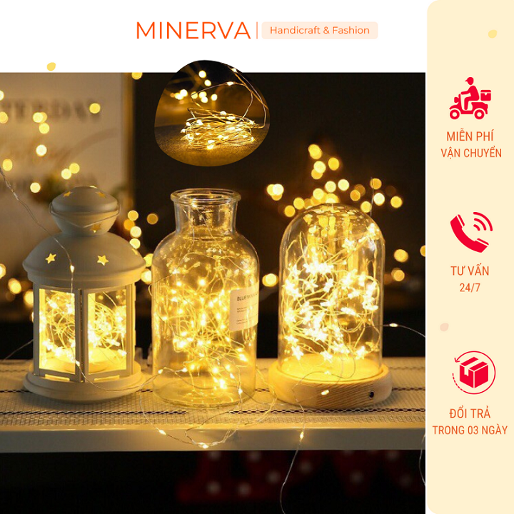 Đèn fairy light trang trí có sẵn pin Minerva