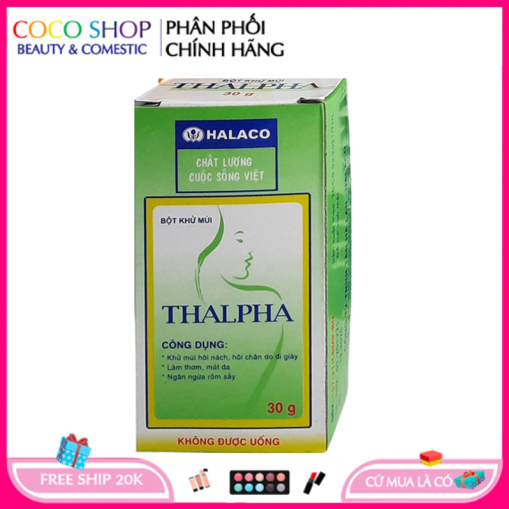 Bột khử mùi, làm thơm, mát da THALPHA 30g