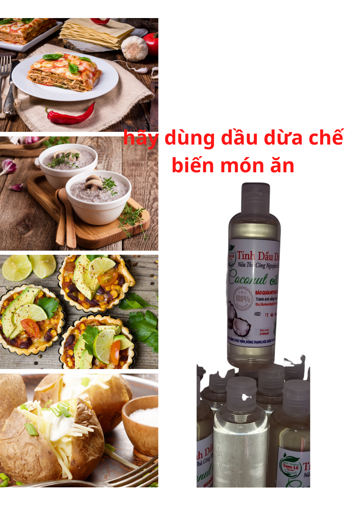 dầu dừa mẹ nấu thủ công 250ml-SAM LÊ SHOP