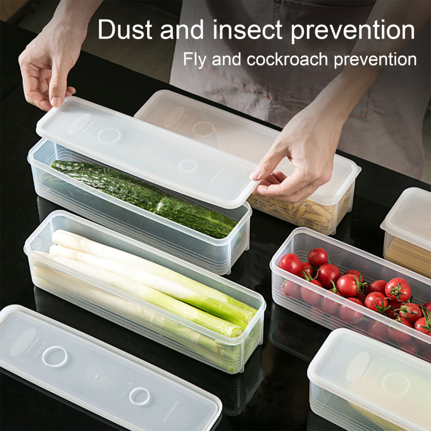 Nhà bếp mì container hộ gia đình ngũ cốc Bảo quản hộp lưu trữ với bìa đồ đựng thực phẩm nhà bếp