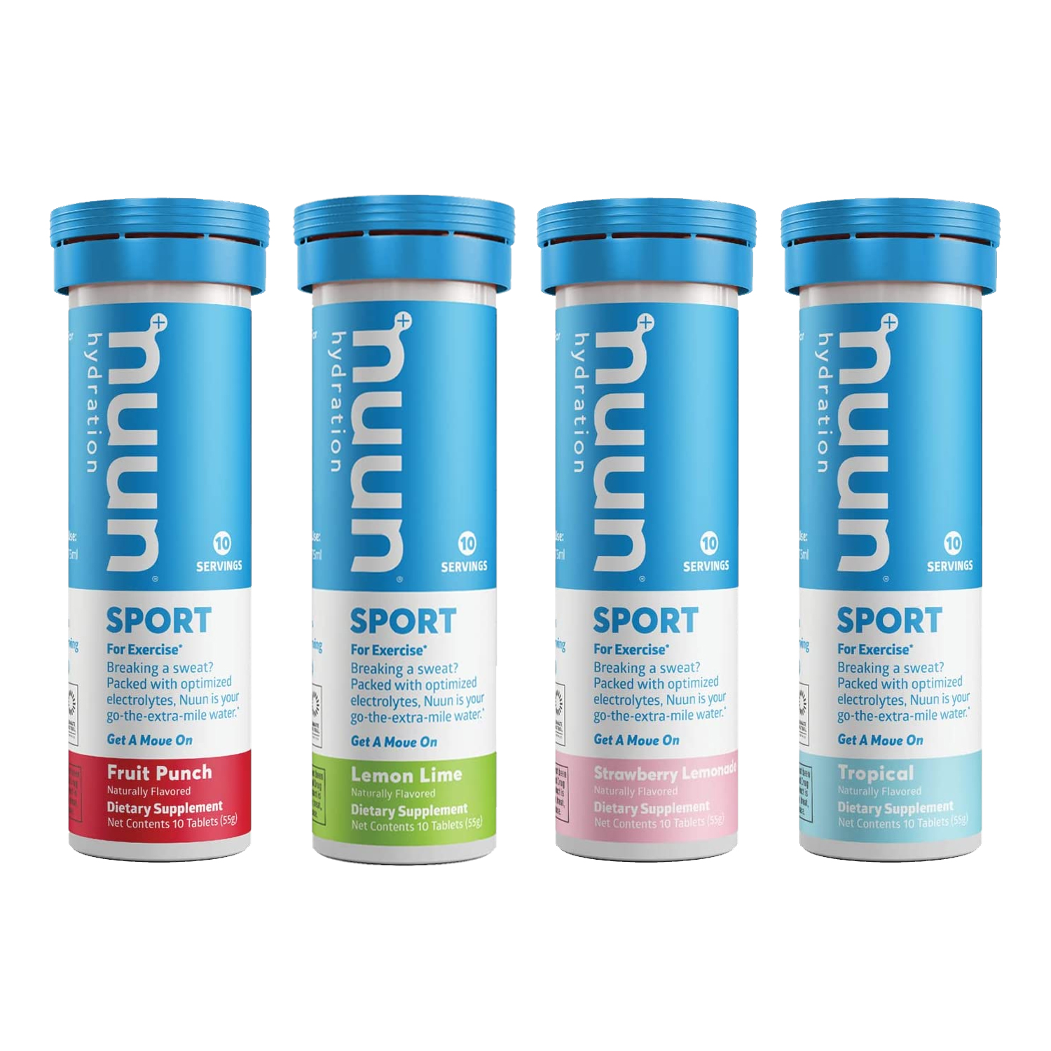 NUUN Sports Hydration Electrolyte Drink Tabs 4 Tube New Flavour ...