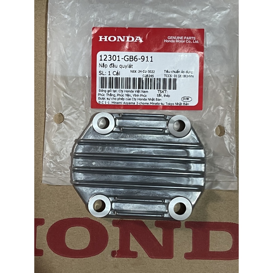 Nắp đầu bò | đầu quy lát 4 lỗ Dream, Wave chính hãng Honda