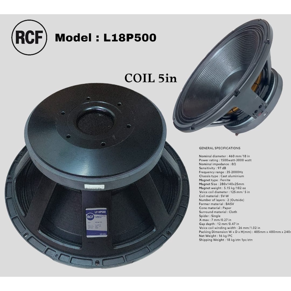 Rcf 18 Inch Sub RCF Portable Sub 18-AX 18-Inch Subwoofer