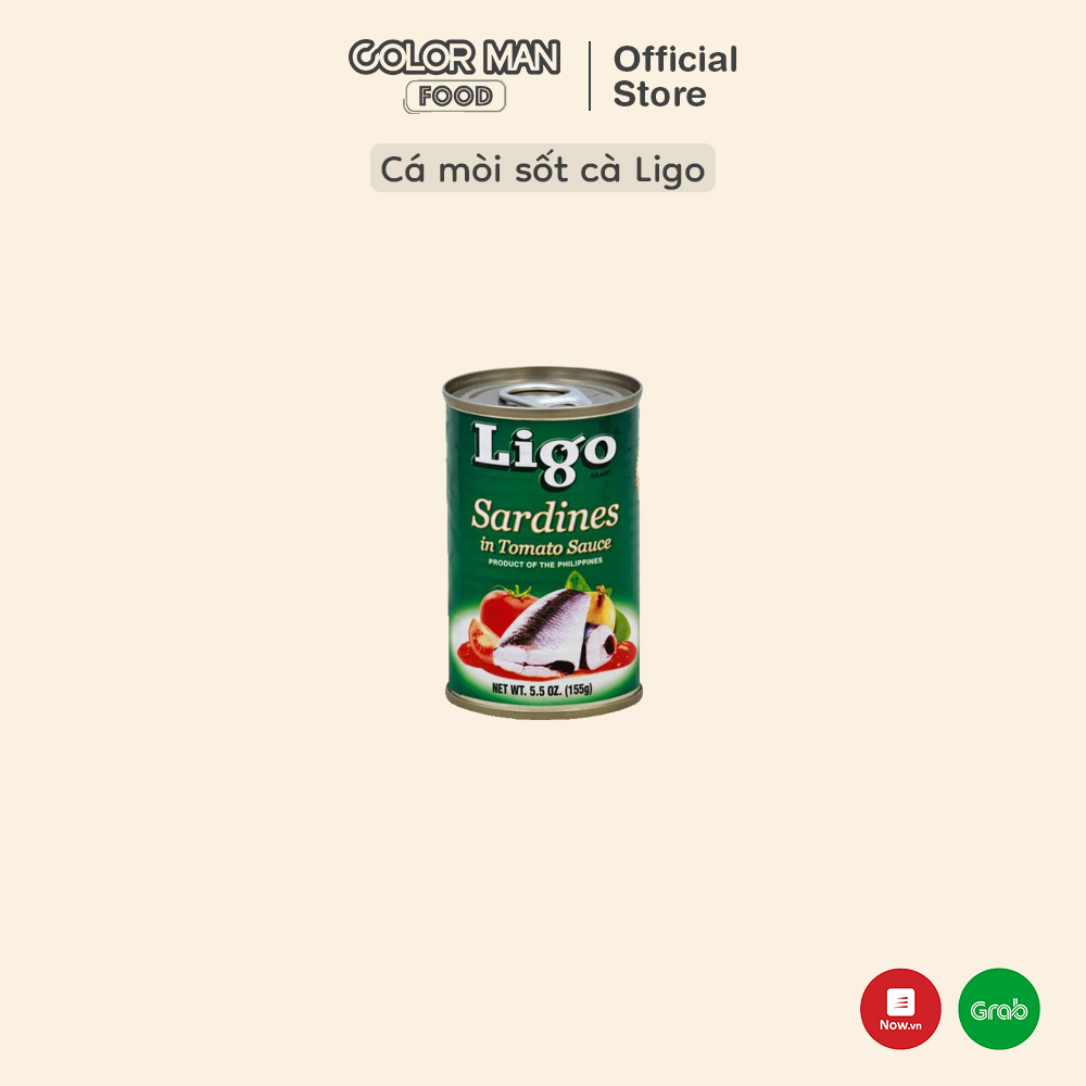 [DATE 02/09/24]Cá mòi sốt cà Ligo 155 g