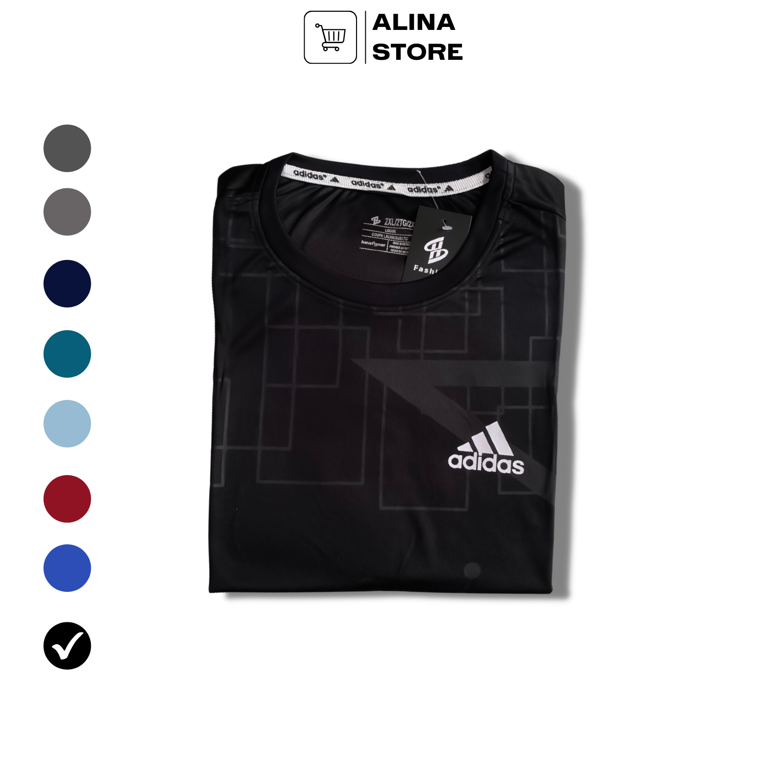 Men's cool sports round neck, breathable, stretchable, anti-Wrinkle comfortable operation