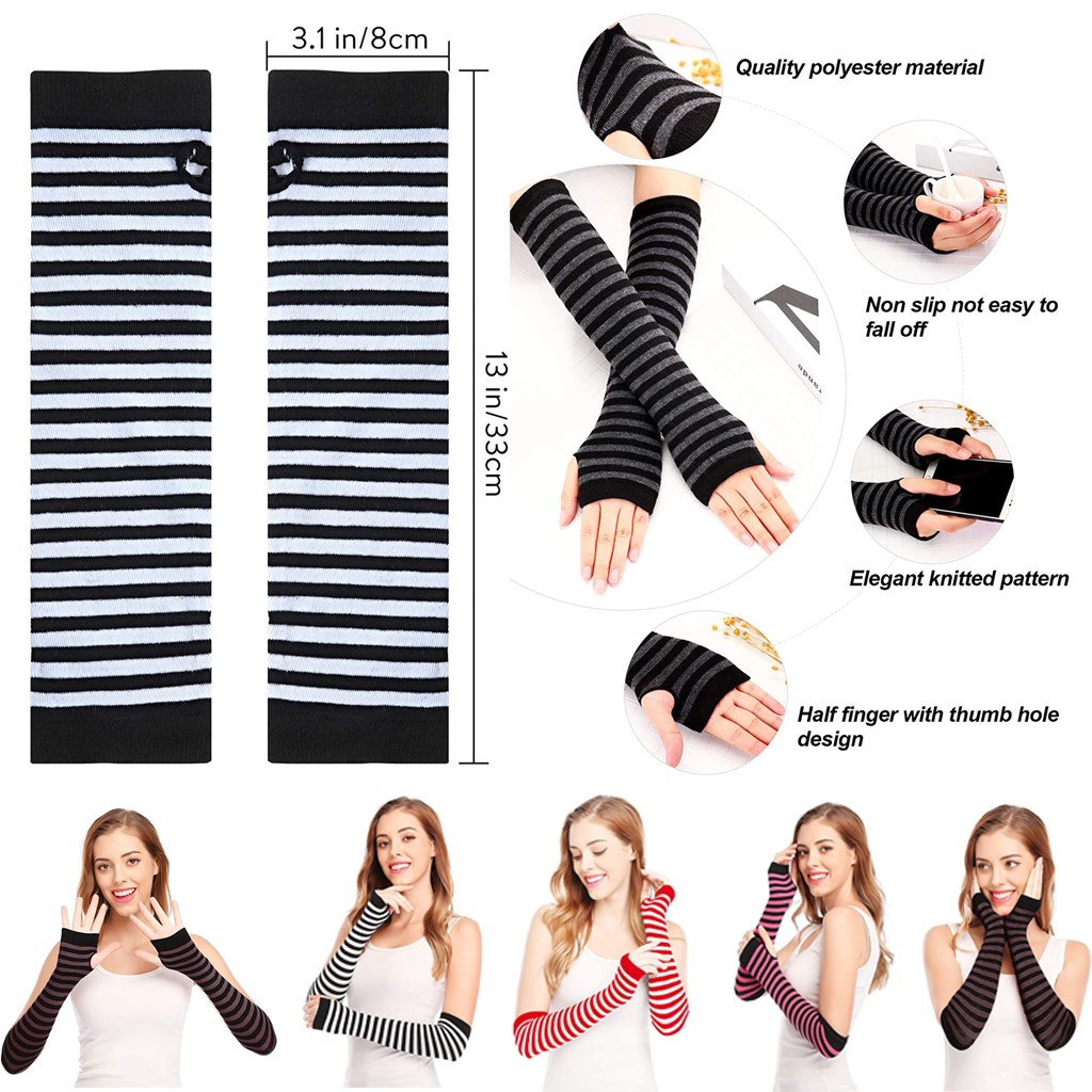 Yuanyan%20WOSWEIR%201%20Pair%20Long%20Fingerless%20Gloves%20Knit%20Arm%20Warmer%20Thumb%20Hole%20Stretchy%20Gloves%20Sleeves%20Christmas%20Running%20Cycling%20Protection%20-%20Image%205