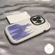 Art Fashion Cool Blue Purple Flame Braided Bracelet Phone Case Compatible for IPhone 13 XR 11 13 15 14 12 Pro Max X XS Max Luxury Cream Puffs Shockproof Cover. 