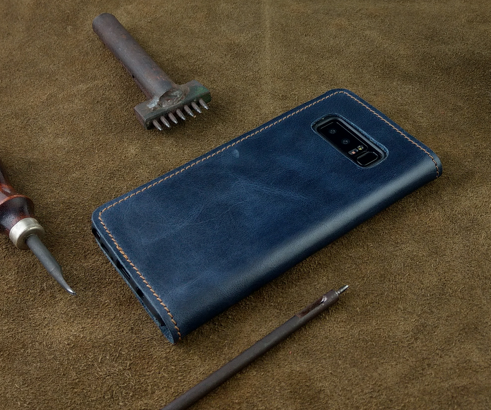 Bao Da Samsung Galaxy Note 8 Handmade Da Bò Thật