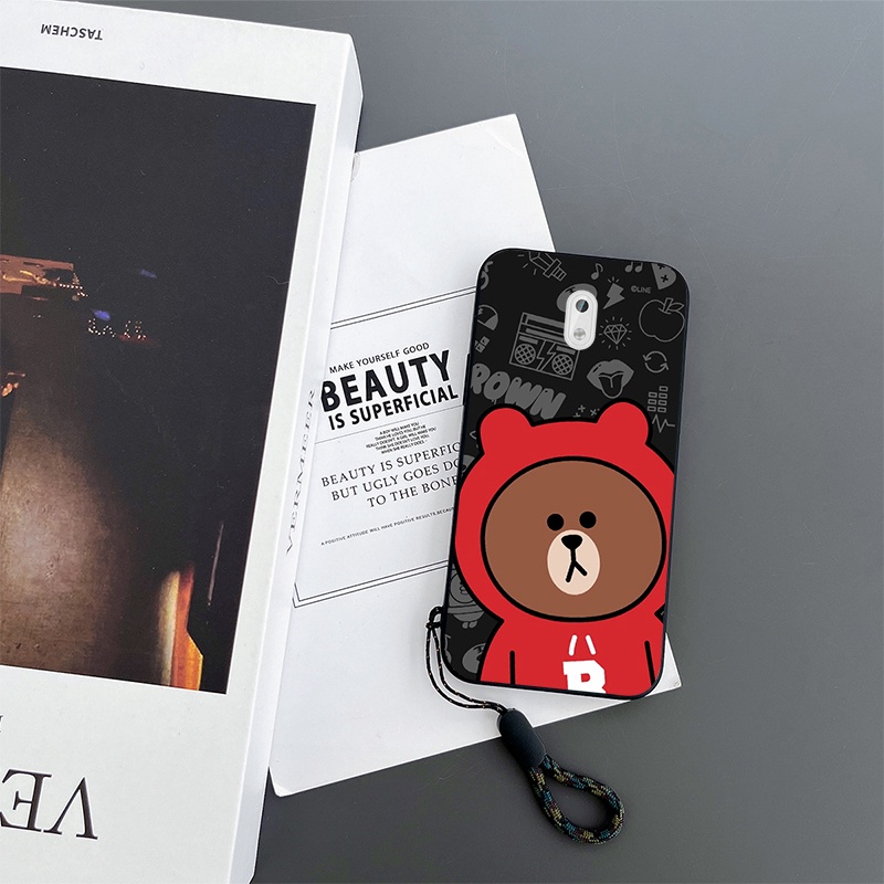Nokia 3 Casing Brown Bear Cartoon Shockproof Phone Case