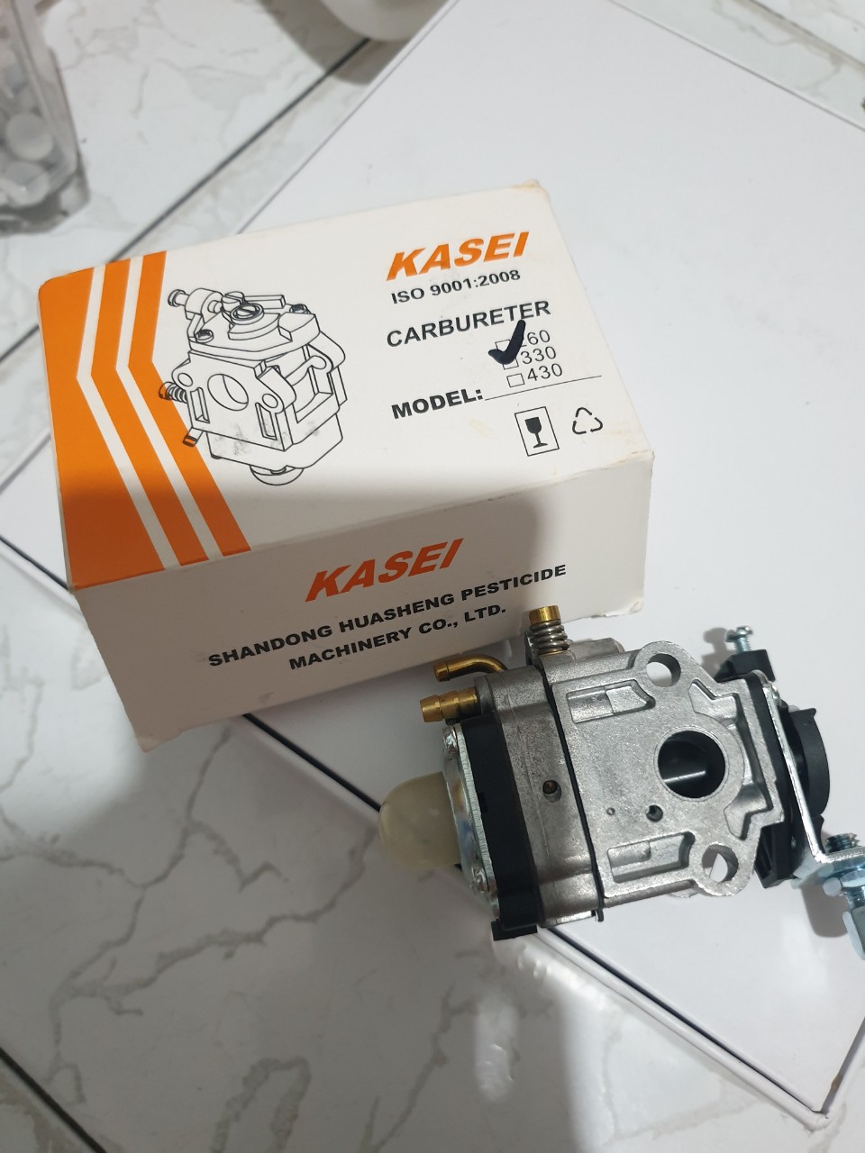 BÌNH XĂNG CON (BỘ CHẾ HÒA KHÍ ) MÁY CẮT CỎ 260/330. KASEI