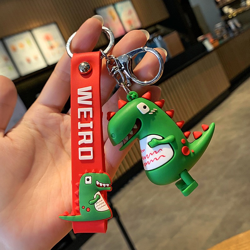 Móc khóa khủng long dễ thương móc cặp, balo, túi xách