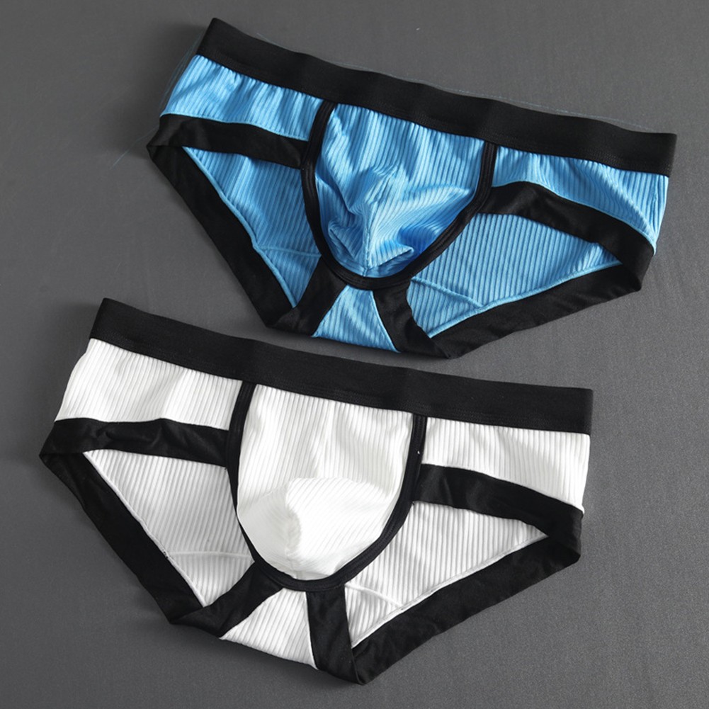 【MOMLOVE】 Men Underwear Briefs Soft Stretchy Trunks Underpants Bikini Bulge Pouch