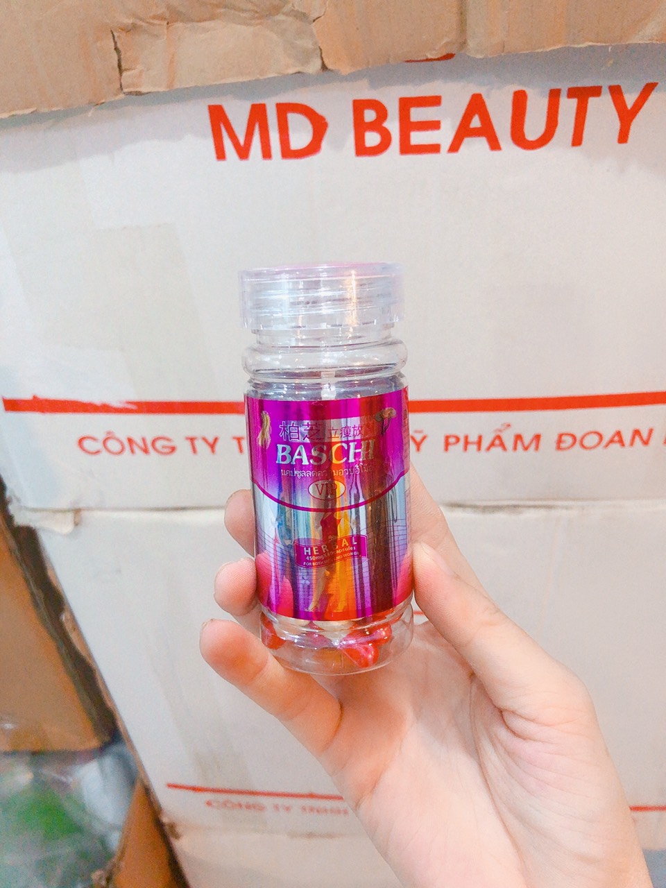 Baschi hồng 40 viên collagen trắng hồng