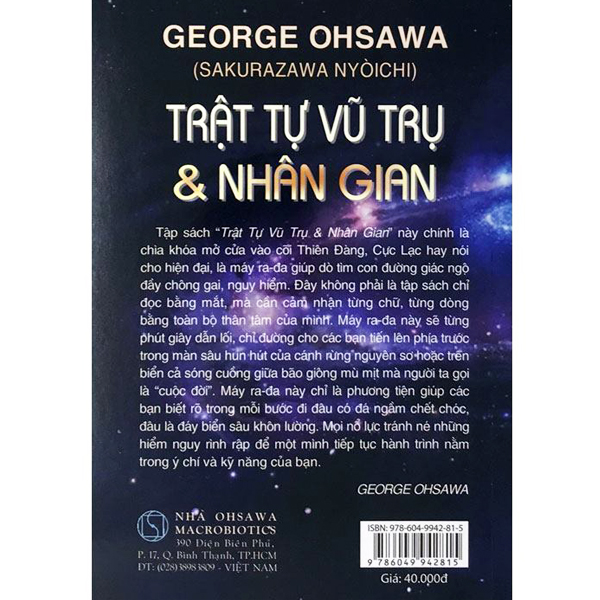 sách - Trật Tự Vũ Trụ Và Nhân Gian