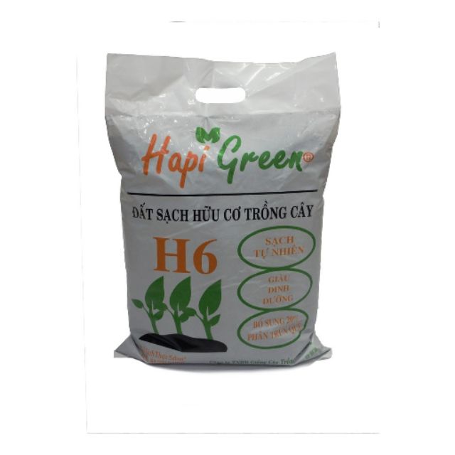 Đất Sạch Dinh Dưỡng Hữu Cơ H6 Trồng Cây - 5Dm3 ( 2,6kg )