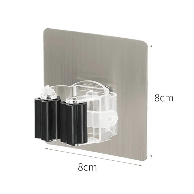 1/2/4 cái móc treo giá treo cây lau vệ sinh treo tường móc dính đa năng móc treo chổi bàn chải Giá móc đựng đồ phòng tắm nhà bếp