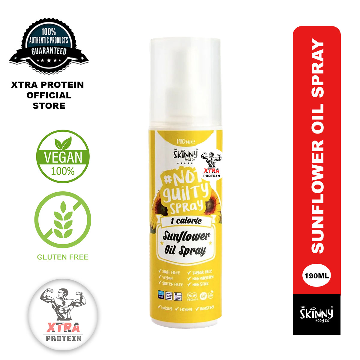 Skinny Food Sunflower Oil Spray (190ml) 1 Kcal Lazada Singapore