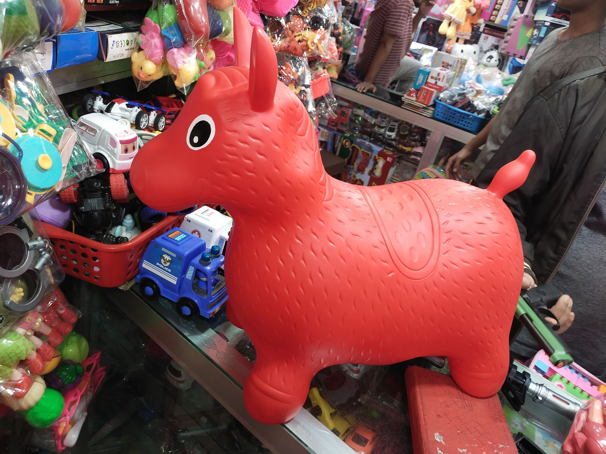 Toddler Riding Horse Toy Great For Indoor And Outdoor Bouncy Animal, Bouncy Horse Inflatable toy children.