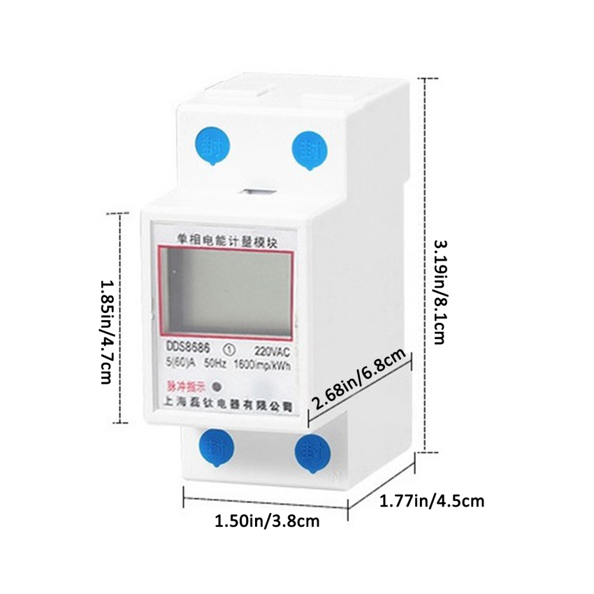 Single Phase 220V AC Digital Reset Zero Energy Household Electricity