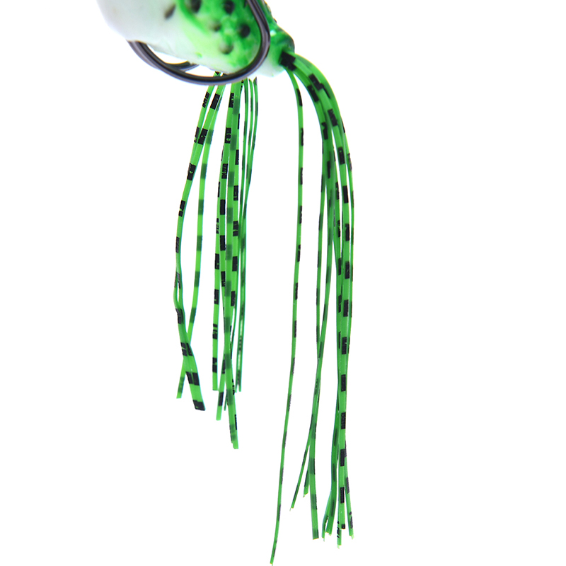 【RAI】 Frog Soft Fishing Lure Double Hooks Artificial Bait Frog Tool