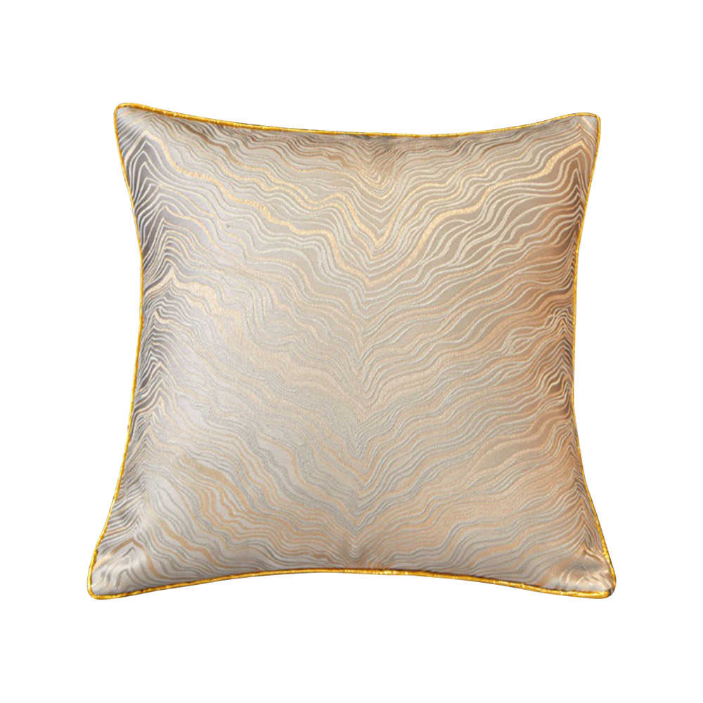 Luxury Jacquard Throw Pillow Case Cushion Cover 45x45cm Embroidery High Quality Decor Sofa Pillow Cover Decorative Pillowcase Beige Cushion Covers