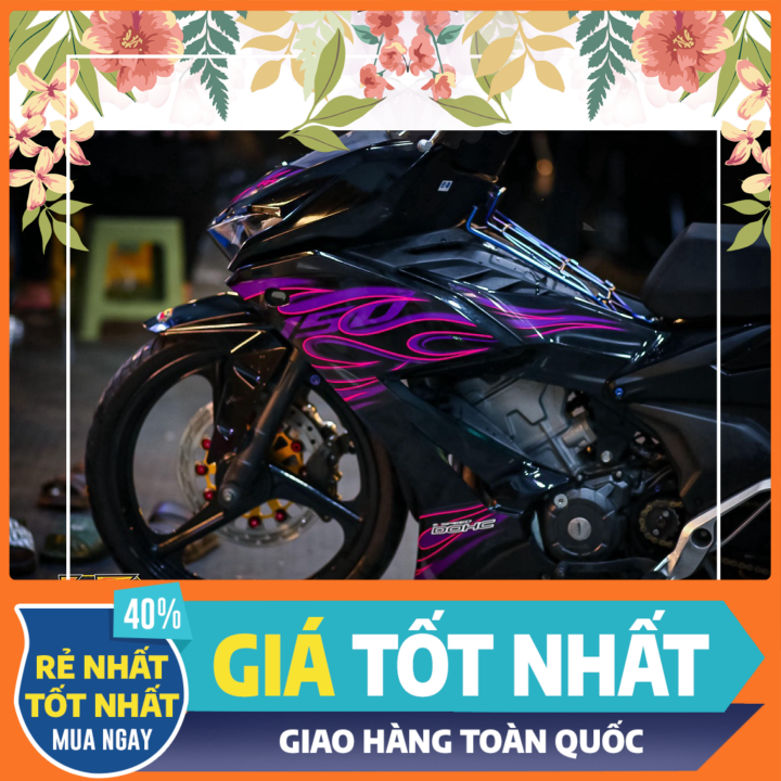 Tem rời Winner V2 - Mẫu RS150R lửa tím