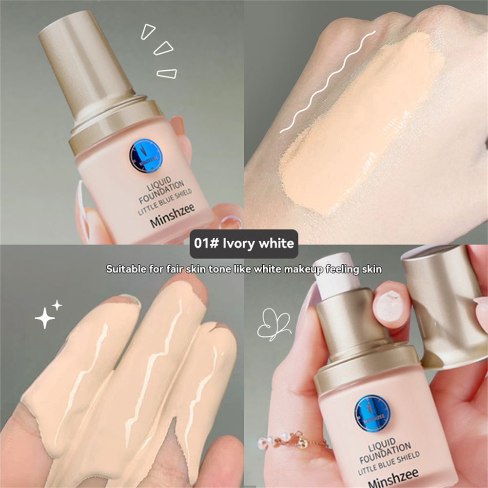 1PC Matte Foundation Make-up Light And Breathable Matte Concealer Cosmetics Durable Foundation Make-up Liquid Foundation Make-up