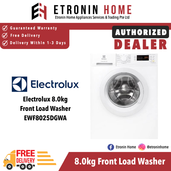 Electrolux 8.0kg Front Load Washer EWF8025DGWA Lazada Singapore