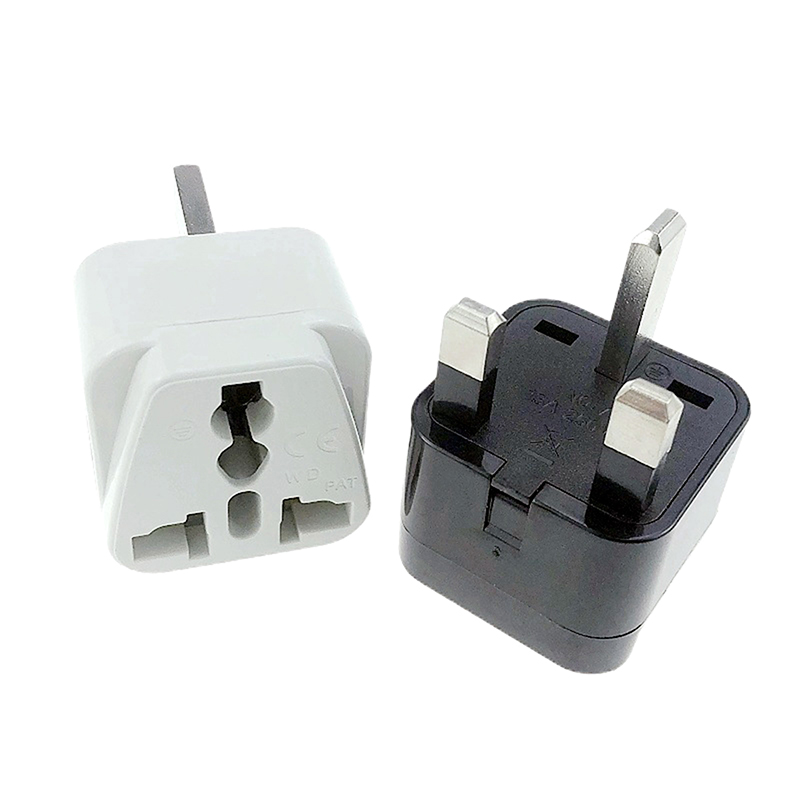 1 Piece Type G Singapore Malaysia United Kingdom Power Socket Converter White Black 13A AU EU CN US To UK Travel Plug Adapter. 