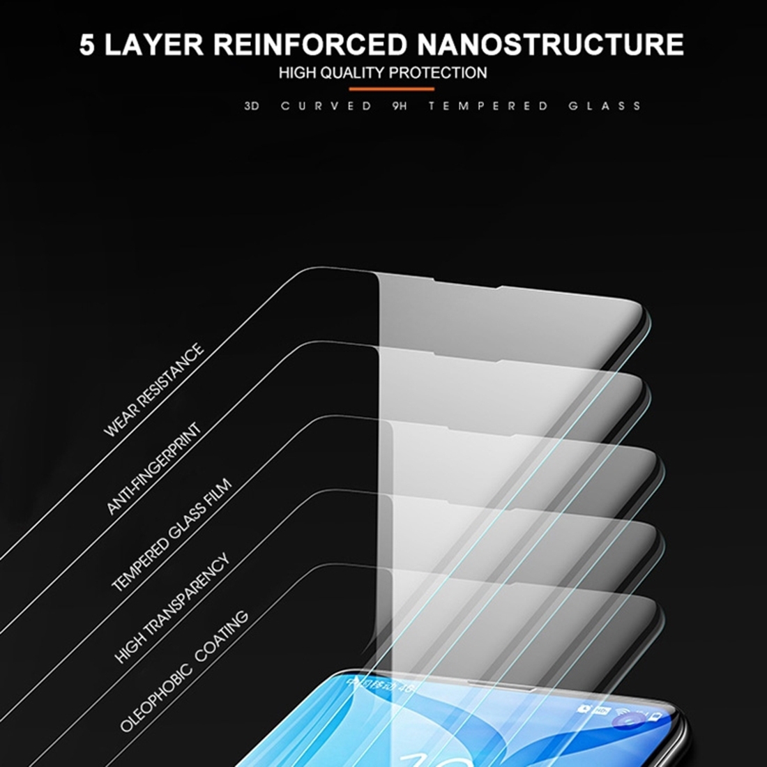 (New)For OnePlus 11R UV Liquid Curved Full Glue Tempered Glass Film. 