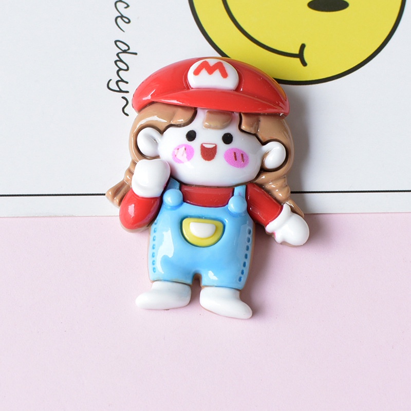 Miếng Dán Nam Châm Trang Trí Tủ Lạnh Hình Mario Dễ Thương