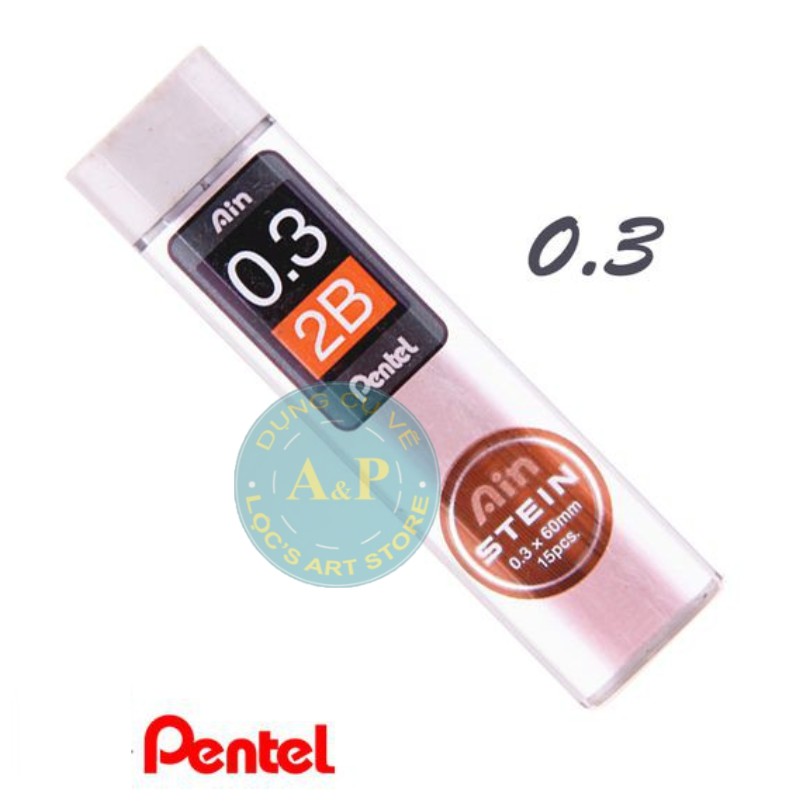 Ruột bút chì bấm Pentel 2B