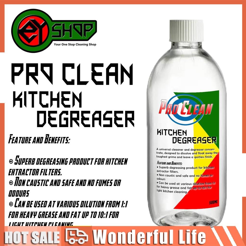 Ey Shop PRO CLEAN Heavy Duty Kitchen Cleaner Degreaser 500ml - 1 Liter ...