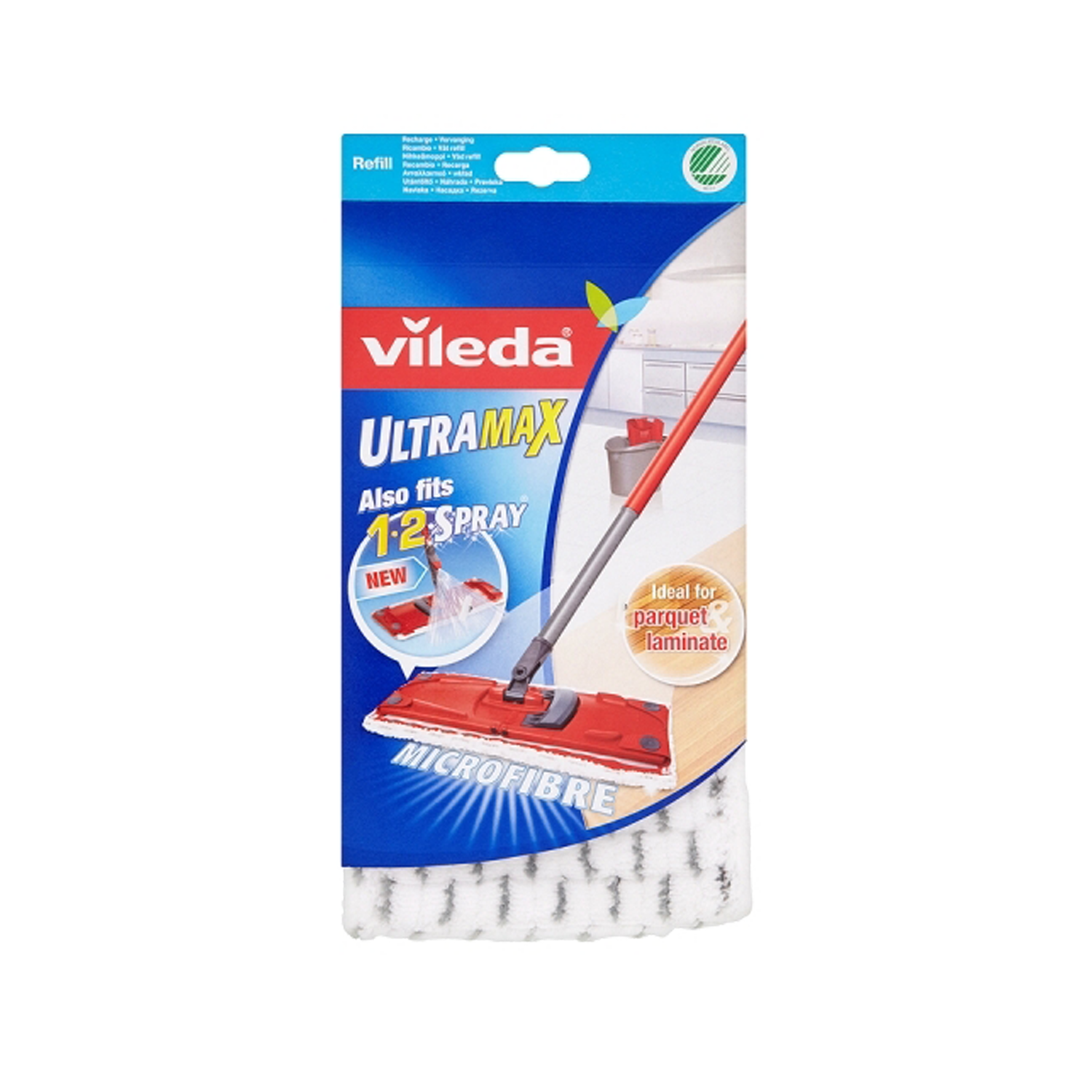 Fackelmann] Vileda 1-2 Spray Mop Refill Cleaning Pad VA0060 / Mop  accessories / Washable & Reusable Microfibre pad