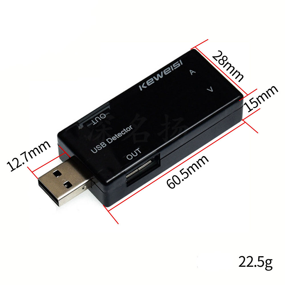 USB tester đo dòng điện Keweisi cổng USB-A