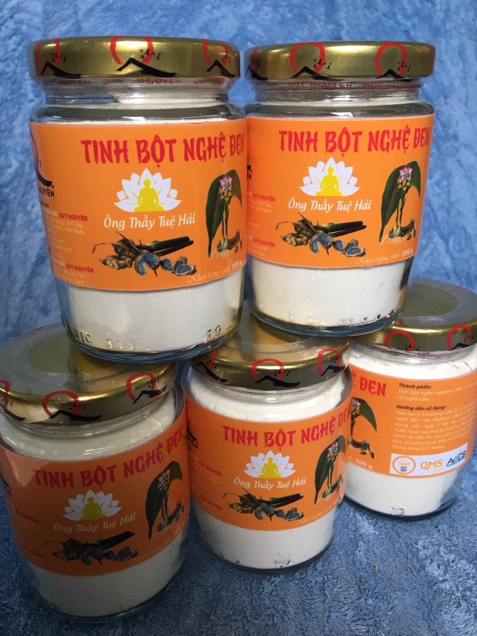 Tinh Bột Nghệ Đen Quy Nguyên-Hủ 100gr