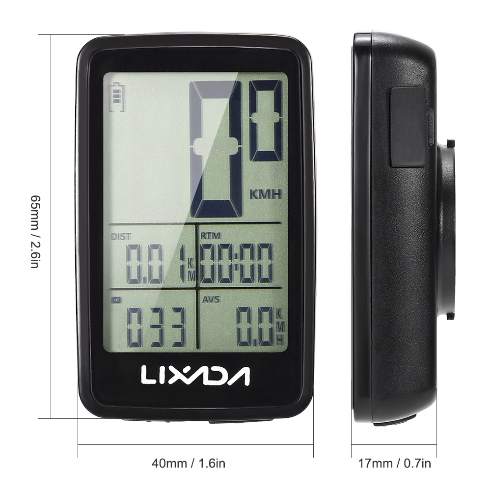 Lixada USB Rechargeable Wireless Bike Cycling Computer/Computer Mount Holder for Lixada USB Rechargeable Bike Cycling Computer Bicycle Speedometer Odometer